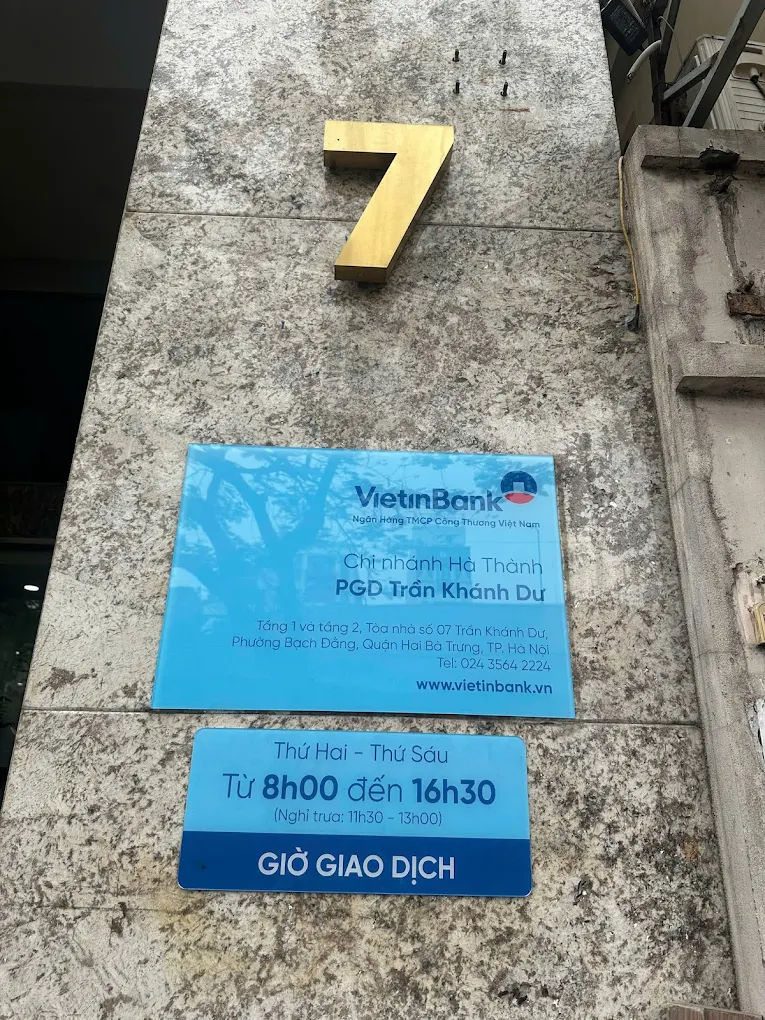 Ảnh Ngân hàng Công Thương VietinBank Phòng Giao dịch Trần Khánh Dư 1